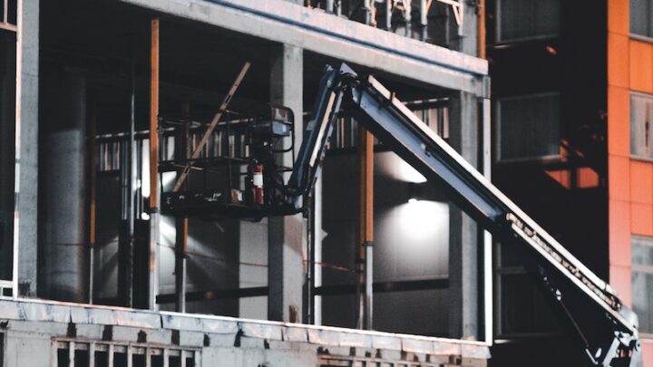 Elevator til byggeplads