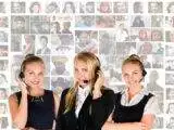 call center, headset, woman
