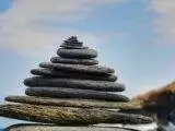 pile of gray and brown stones